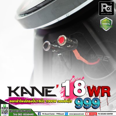 KANE WRE 18WR999 ดอกลำโพง 18" 1000W ว้อยส์ 4 นิ้ว