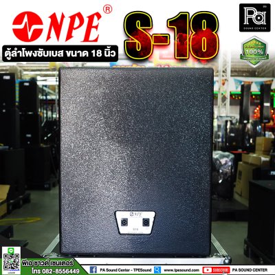 NPE S-18 18" Professional Subwoofer Speaker