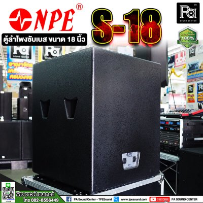 NPE S-18 18" Professional Subwoofer Speaker