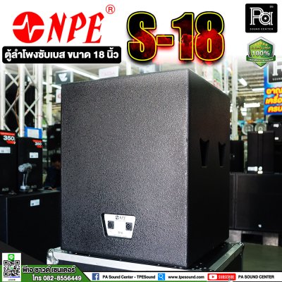 NPE S-18 18" Professional Subwoofer Speaker