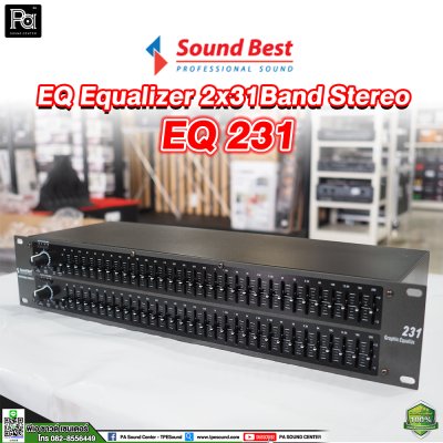 SOUNDBEST EQUALIZER 2U EQ 231 ดำ