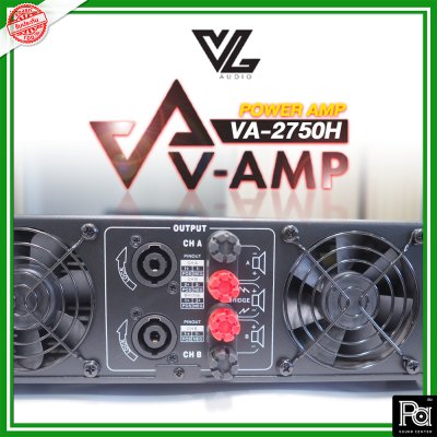 VL.AUDIO VA 2750H เพาเวอร์แอมป์ 2 ชาแนล คลาส-H กำลังวัตต์สูง ทนทาน แข็งแรง น้ำหนักเบา