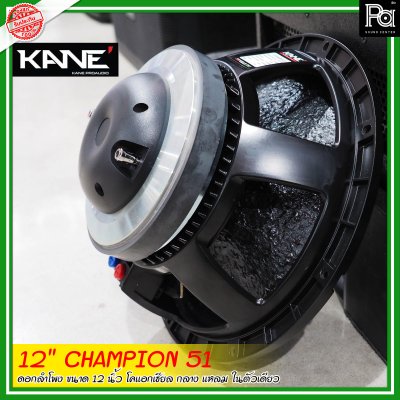 KANE 12"CHAMPION-51 ดอกลำโพงขนาด 12 นิ้ว โคแอกเชียล กลาง-แหลม ในตัวเดียว