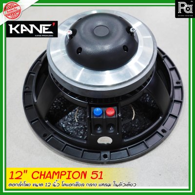 KANE 12"CHAMPION-51 ดอกลำโพงขนาด 12 นิ้ว โคแอกเชียล กลาง-แหลม ในตัวเดียว