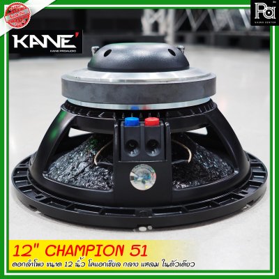 KANE 12"CHAMPION-51 ดอกลำโพงขนาด 12 นิ้ว โคแอกเชียล กลาง-แหลม ในตัวเดียว