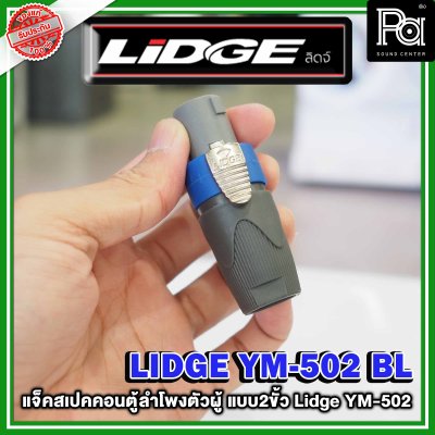 LIDGE YM-502 สปีคคอนตู้ลำโพงตัวผู้ สีฟ้า