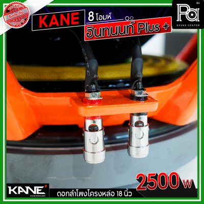 KANE 18" อินทนนท์ Plus + ดอกลำโพงโครงหล่อ 18 นิ้ว 2500 วัตต์ 8 โอมห์