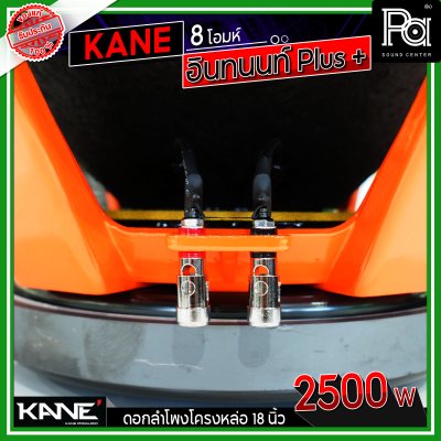 KANE 18" อินทนนท์ Plus + ดอกลำโพงโครงหล่อ 18 นิ้ว 2500 วัตต์ 8 โอมห์