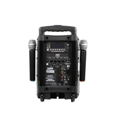 BIK SLC-8 ตู้ลำโพงเคลื่อนที่ 8 นิ้ว มีแอมป์ในตัว ไมค์ลอยคู่ DVD/USB/ Bluetooth