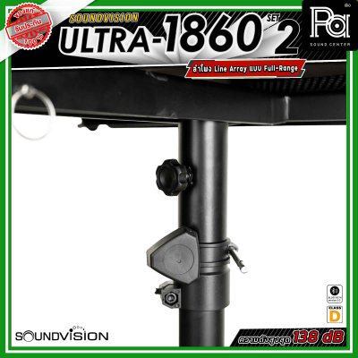 River Acoustics ULTRA 1860 Set2 ชุดเซ็ตลำโพง พร้อมแอมป์ Class-D กำลังขับ 2,000W + 1,000W  ให้เสียงทรงพลัง เหมาะสำหรับงานแสดงสด งานอีเวนต์