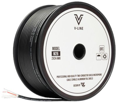 VL AUDIO V Line M26 สายไมโครโฟน สายขนาด 2 x 0.2mm² ทำจากทองแดง OFC คุณภาพสูง
