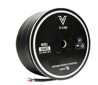 VL AUDIO V Line S04N25 สายลำโพง สายขนาด 4 x 2.5mm2 ทำจากทองแดง OFC คุณภาพสูง