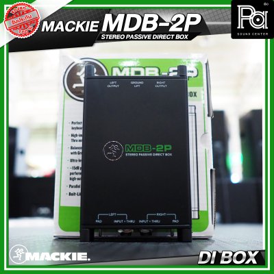 MACKIE MDB-2P STEREO PASSIVE DIRECT BOX ไดเร็ก บอกซ์ กล่องปรับระดับสัญญาณเสียง แบบ Stereo Passive