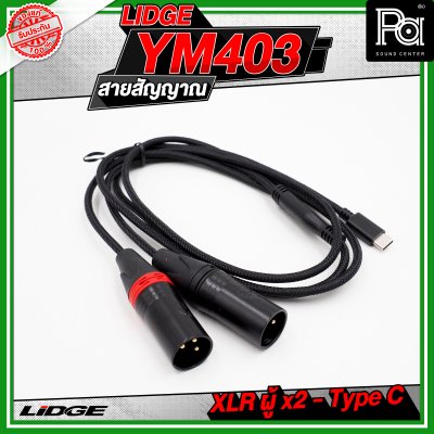 LIDGE YM-403 สาย USB TYPE-C ออก XLRผู้x2 สายสัญญาณเสียง