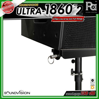 River Acoustics ULTRA 1860 Set2 ชุดเซ็ตลำโพง พร้อมแอมป์ Class-D กำลังขับ 2,000W + 1,000W  ให้เสียงทรงพลัง เหมาะสำหรับงานแสดงสด งานอีเวนต์