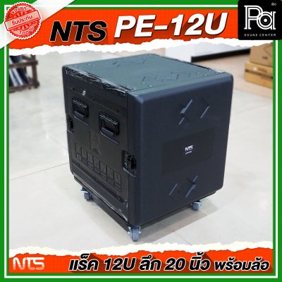 NTS PE-12U RACK ลึก 20 นิ้ว พร้อมล้อ ตู้ Rack กล่องใส่อุปกรณ์เครื่องเสียง