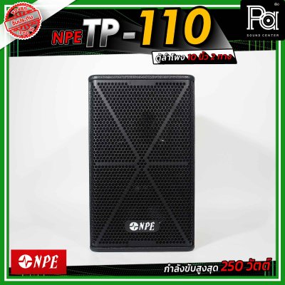 NPE TP-110 ตู้ลำโพงขนาด 10 นิ้ว 2 ทาง กำลังขับ 250 วัตต์