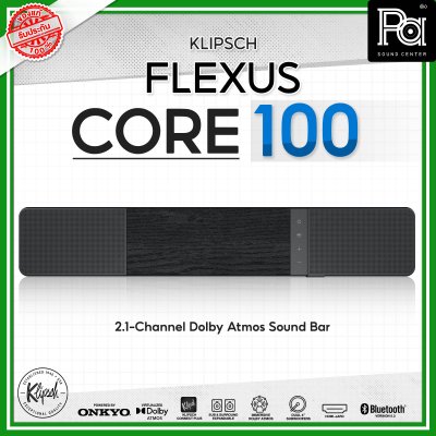 KLIPSCH Flexus Core 100 ลำโพงซาวด์บาร์ 2.1 Virtualized Dolby Atmos