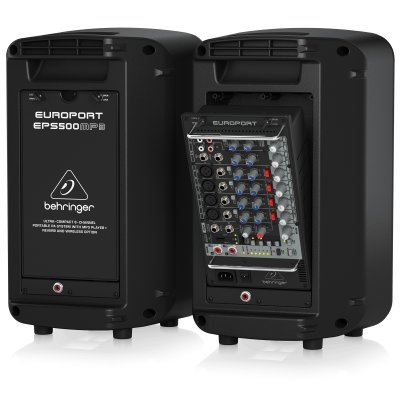 BEHRINGER EPS-500MP3 ตู้ลำโพงเคลื่อนที่ มิกเซอร์ 8 ชาแนล ระบบเสียงPA แบบพกพา