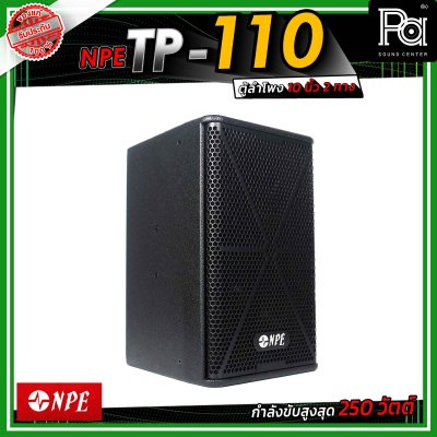 NPE TP-110 ตู้ลำโพงขนาด 10 นิ้ว 2 ทาง กำลังขับ 250 วัตต์