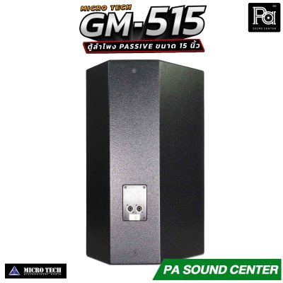 MICROTECH GM-515 ตู้ลำโพง Passive ขนาด 15 นิ้ว กำลังขับสูงสุด 2000 วัตต์ Horn Coverage 90° x 60° ช่วยให้เสียงครอบคลุมพื้นที่ได้อย่างทั่วถึง