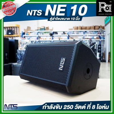 NTS NE 10 ตู้ลำโพงขนาด 10 นิ้ว 2 ทาง กำลังขับ 250 วัตต์ ที่ 8 โอห์ม