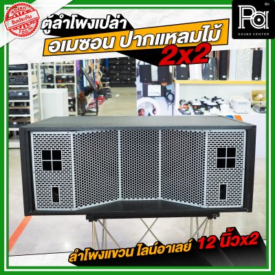 NOT SOUND ตู้โพงเปล่า อเมซอน ปากแหลมไม้ 2x2 ลำโพงแขวน ไลน์อาเรย์