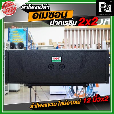 NOT SOUND ตู้เปล่า อเมซอน ปากแหลมเรซิ่น 2x2 ลำโพงแขวน ไลน์อาเรย์