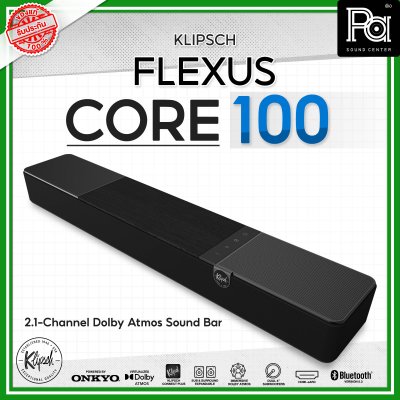 KLIPSCH Flexus Core 100 ลำโพงซาวด์บาร์ 2.1 Virtualized Dolby Atmos