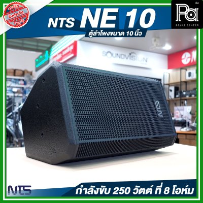 NTS NE 10 ตู้ลำโพงขนาด 10 นิ้ว 2 ทาง กำลังขับ 250 วัตต์ ที่ 8 โอห์ม