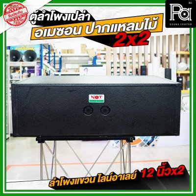 NOT SOUND ตู้โพงเปล่า อเมซอน ปากแหลมไม้ 2x2 ลำโพงแขวน ไลน์อาเรย์