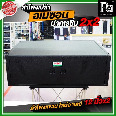 NOT SOUND ตู้เปล่า อเมซอน ปากแหลมเรซิ่น 2x2 ลำโพงแขวน ไลน์อาเรย์