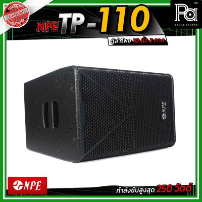NPE TP-110 ตู้ลำโพงขนาด 10 นิ้ว 2 ทาง กำลังขับ 250 วัตต์