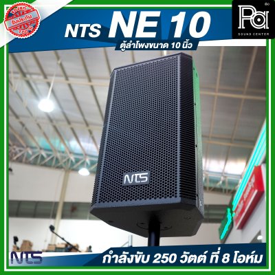 NTS NE 10 ตู้ลำโพงขนาด 10 นิ้ว 2 ทาง กำลังขับ 250 วัตต์ ที่ 8 โอห์ม