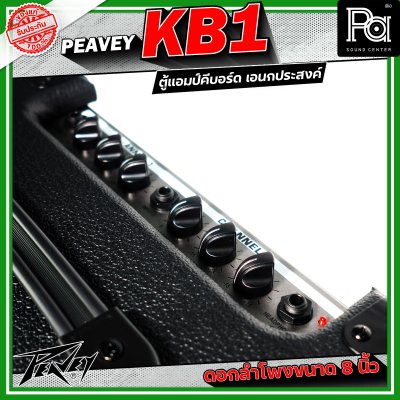 Peavey KB1 แอมป์คีบอร์ด เอนกประสงค์ ดอกลำโพงขนาด 8 นิ้ว 2 ชาแนล 2 แบรนด์ EQ ต่อแชนแนล