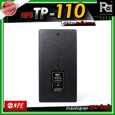 NPE TP-110 ตู้ลำโพงขนาด 10 นิ้ว 2 ทาง กำลังขับ 250 วัตต์
