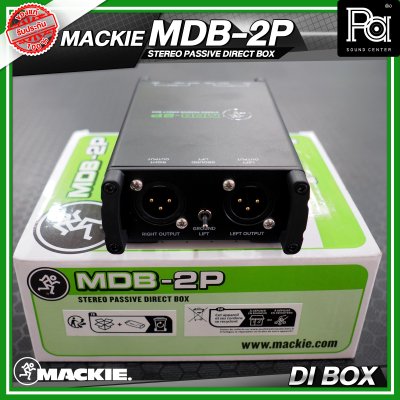 MACKIE MDB-2P STEREO PASSIVE DIRECT BOX ไดเร็ก บอกซ์ กล่องปรับระดับสัญญาณเสียง แบบ Stereo Passive