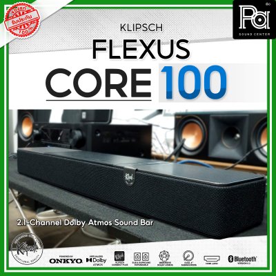 KLIPSCH Flexus Core 100 ลำโพงซาวด์บาร์ 2.1 Virtualized Dolby Atmos