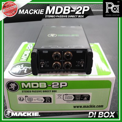 MACKIE MDB-2P STEREO PASSIVE DIRECT BOX ไดเร็ก บอกซ์ กล่องปรับระดับสัญญาณเสียง แบบ Stereo Passive