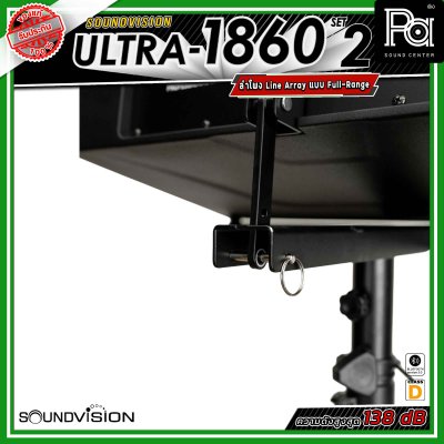 River Acoustics ULTRA 1860 Set2 ชุดเซ็ตลำโพง พร้อมแอมป์ Class-D กำลังขับ 2,000W + 1,000W  ให้เสียงทรงพลัง เหมาะสำหรับงานแสดงสด งานอีเวนต์