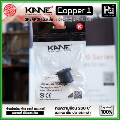 KANE COPPER1 (1 ชิ้น) สปีคคอนตัวเมีย เหลี่ยมเล็ก ขั้วชุบเงินแท้ 100%  สำหรับติดหลังตู้ลำโพง