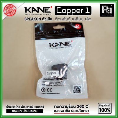 KANE COPPER1 (1 ชิ้น) สปีคคอนตัวเมีย เหลี่ยมเล็ก ขั้วชุบเงินแท้ 100%  สำหรับติดหลังตู้ลำโพง