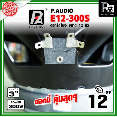 P.AUDIO E12-300S ดอกลำโพง ขนาด 12 นิ้ว เสียงดี คุ้มค่า ราคาประหยัด