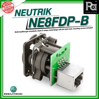 NEUTRIK NE8FDP-B ปลั๊กหัวLAN RJ45 ตัวเมีย เสียบสายด้านหลัง