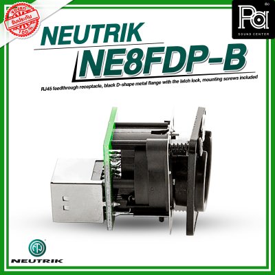 NEUTRIK NE8FDP-B ปลั๊กหัวLAN RJ45 ตัวเมีย เสียบสายด้านหลัง