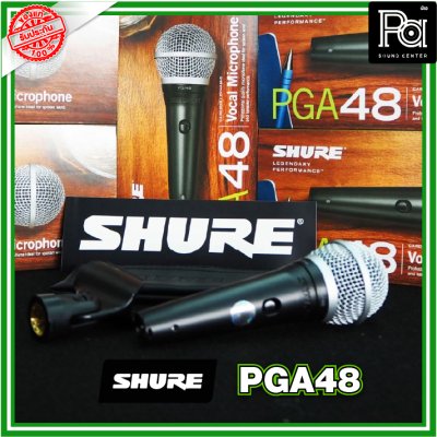 SHURE PGA48-LC ไมโครโฟนสาย แบบไดนามิก มีสวิตช์ เปิด-ปิด