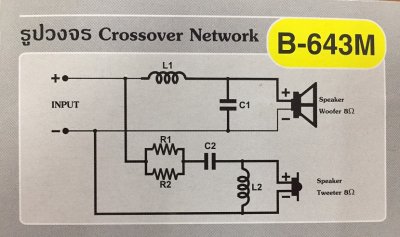 FOSTER Crossover Network 2 ทาง B-643M