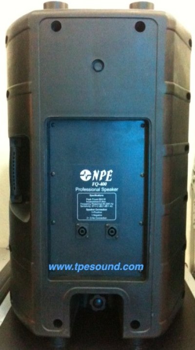 NPE FQ-400 ตู้ลำโพงพลาสติกไฟเบอร์ 15" 2 ทาง