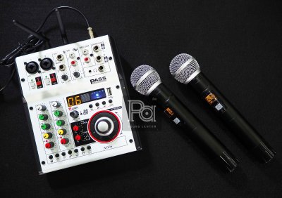PASS AG 06 MIXER มิกเซอร์อนาลอก เอฟเฟคแท้ พร้อม ไมโครโฟนไร้สายคู่ ในตัว PASS AG 06 MIXER มิกเซอร์อนาลอก เอฟเฟคแท้ พร้อม ไมโครโฟนไร้สายคู่ ในตัว
