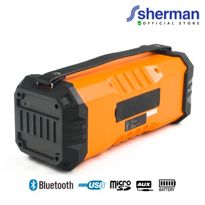 SHERMAN S-12 ลำโพงบลูทูธไร้สาย เชื่อมต่อลำโพงผ่าน Bluetooth